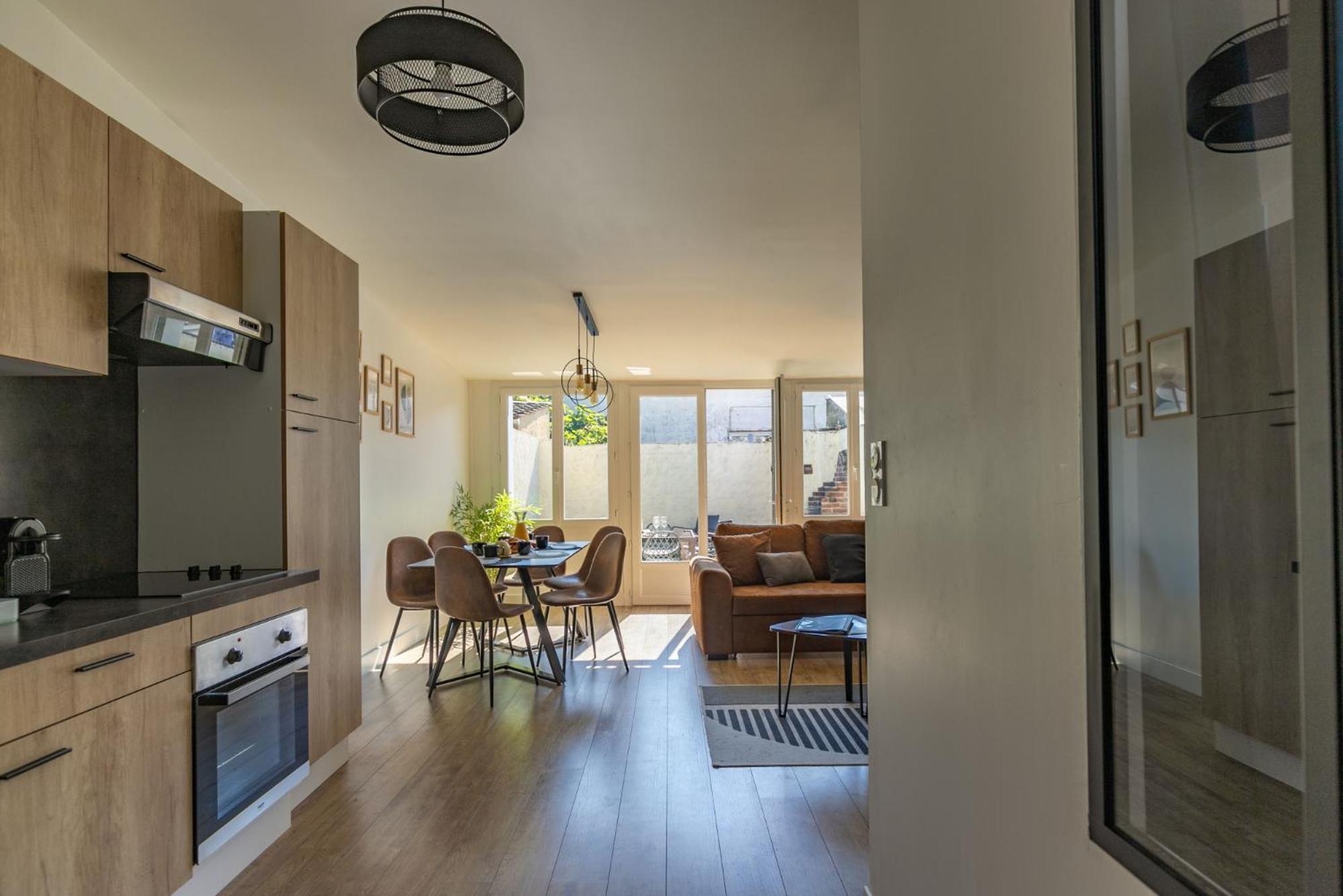 Le Patio - Spacieux T3 Avec Climatisation Et Jardin Privatif Bergerac Dış mekan fotoğraf