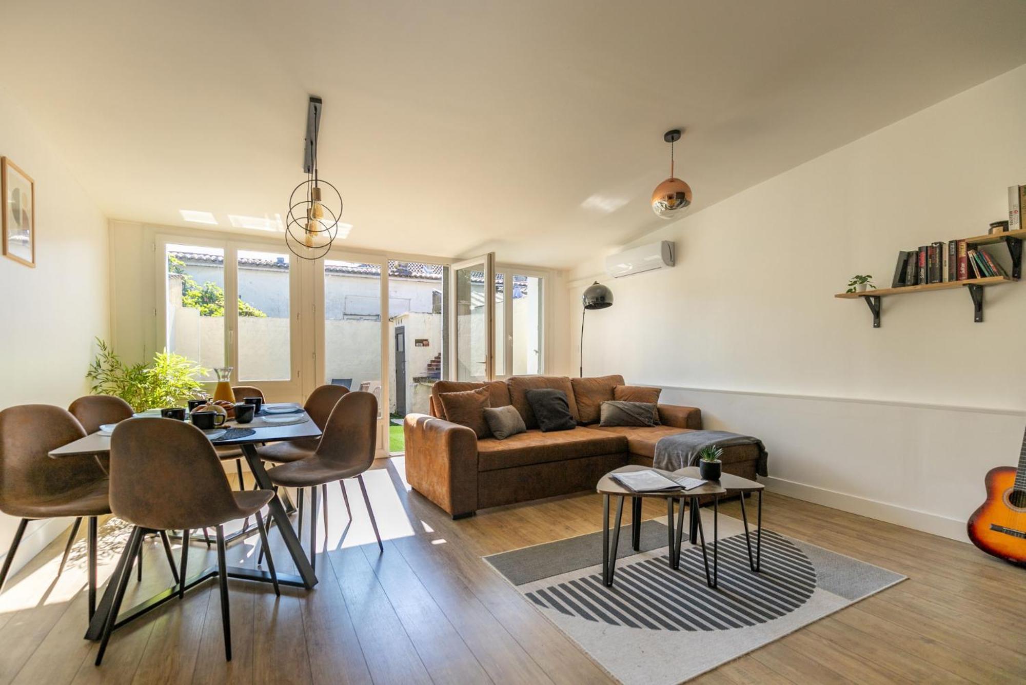 Le Patio - Spacieux T3 Avec Climatisation Et Jardin Privatif Bergerac Dış mekan fotoğraf